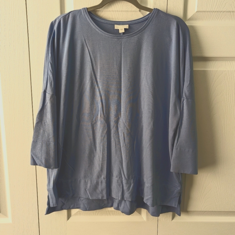 NWOT J. Jill 3/4 Sleeve T-shirt Size Large
